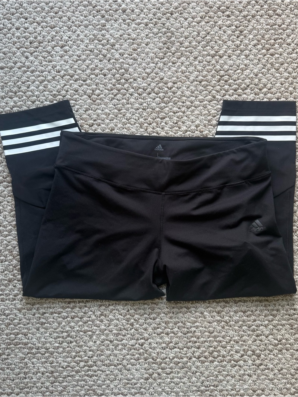 NWT Adidas Climalite Cropped Black Leggings